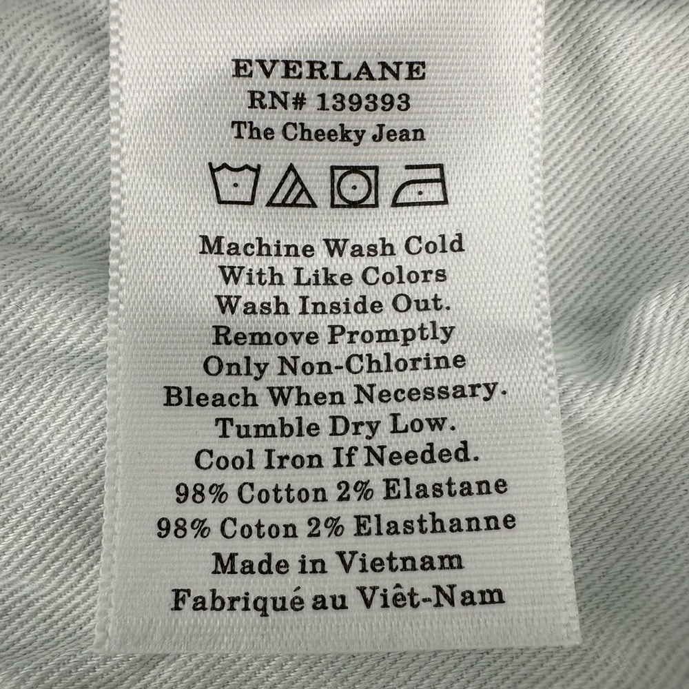 Everlane Cheeky Jean Ankle Light Wash High Rise Denim Size 25 - Picture 12 of 14
